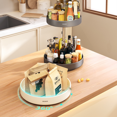 Kitchen Rotating Spice Storage Rack Ecoco