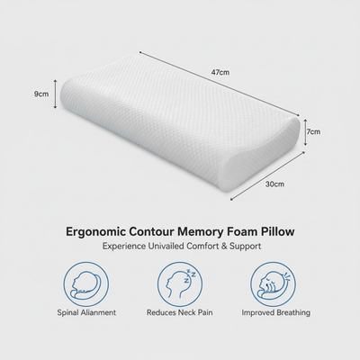 Memory Foam Sleeping Neck Pillow