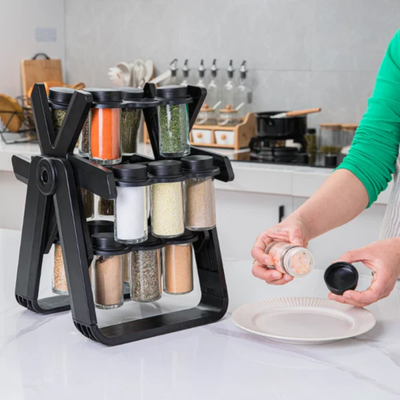 18 Jars Rotating Spice Rack