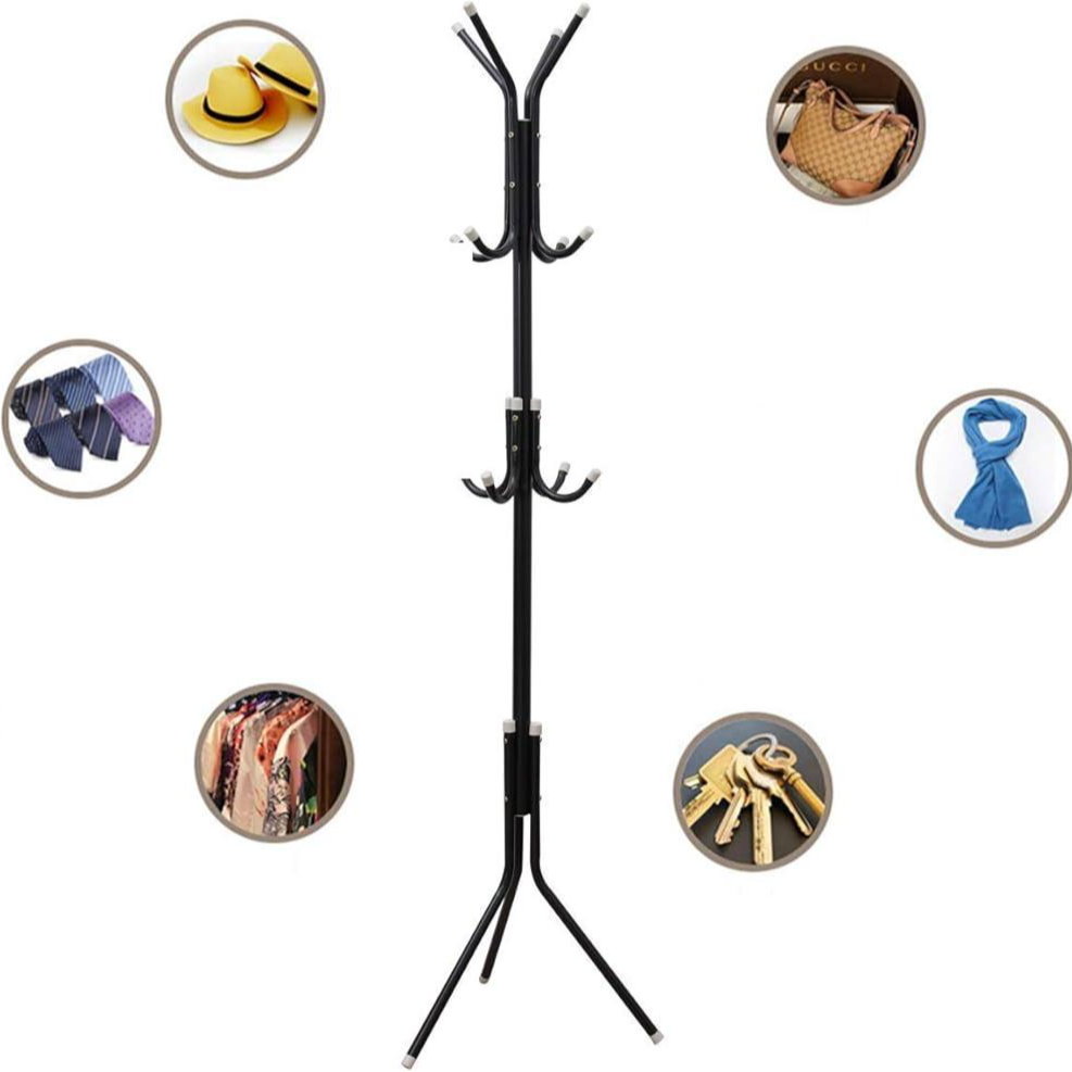 Metal Coat Rack 12 hooks