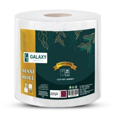 Galaxy Maxi Roll Tissue 2Ply 400 Sheets