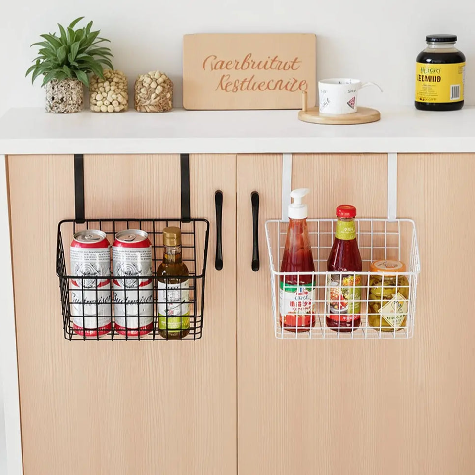 Multipurpose Door Hanging Metal Basket