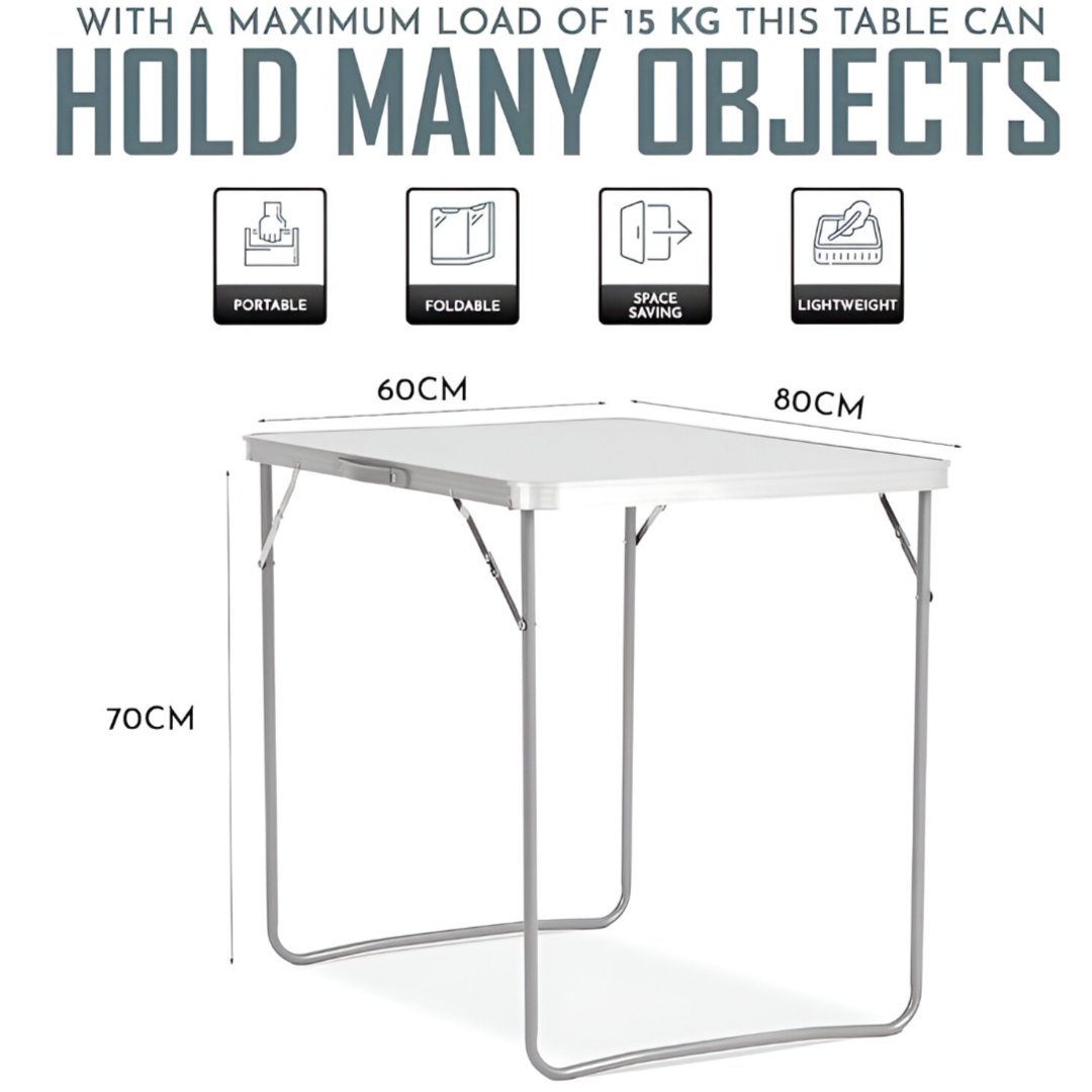 Portable Folding Outdoor Table 80x60CM