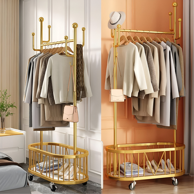 Multifunctional Clothes hanger with basket