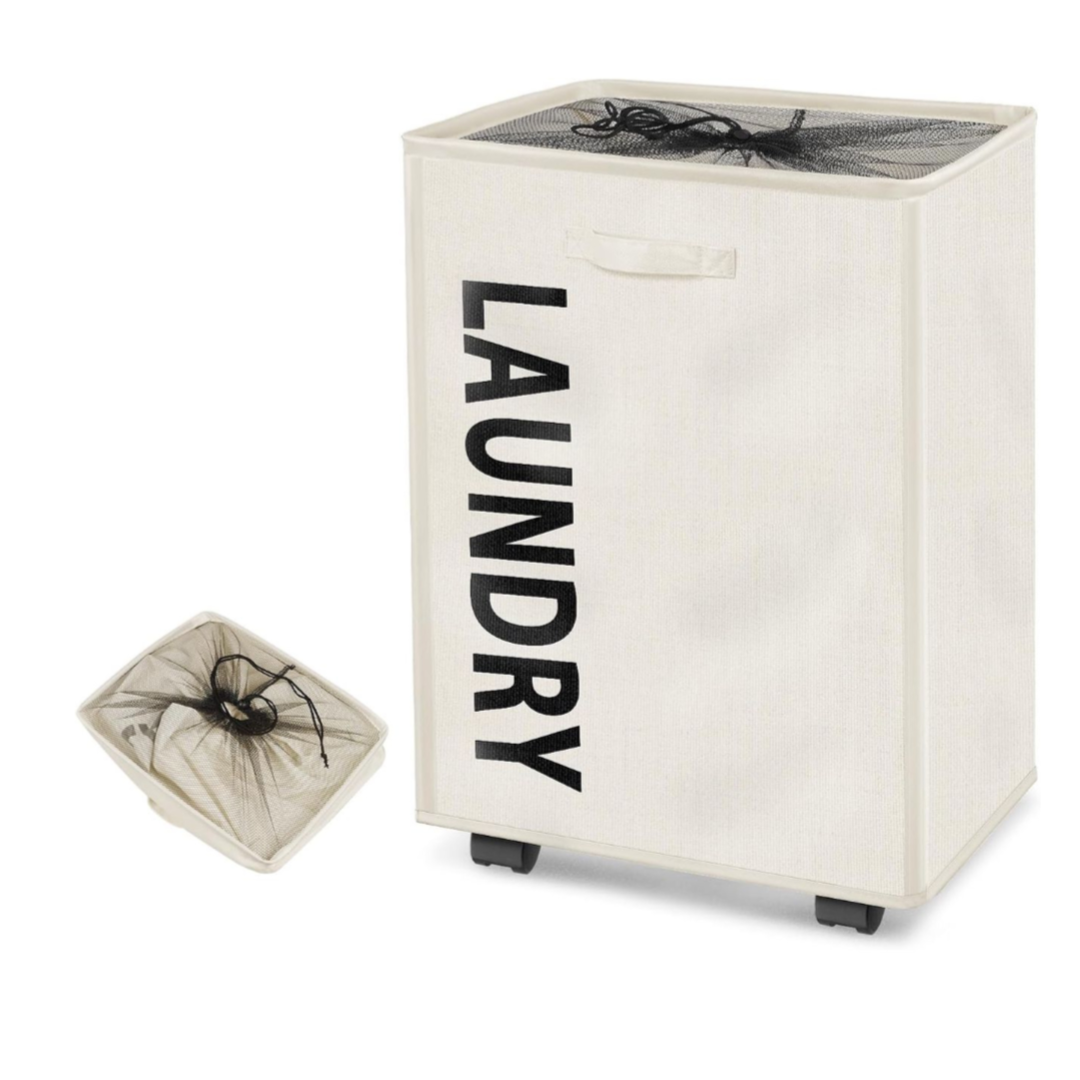 Foldable Laundry Basket With Wheels