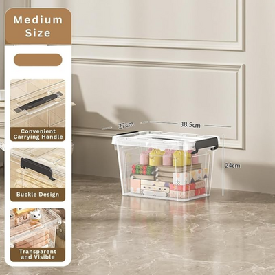Plastic Transparent Storage Box Small