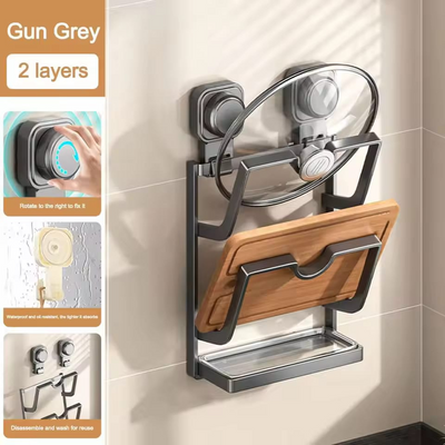 Multifunctional Pot Lid Rack