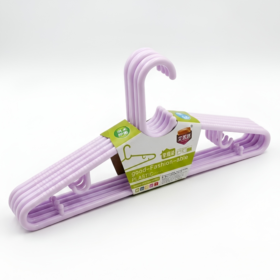Plastic Cloth Hangers 5 Pcs Set