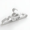 Plastic Cloth Hanger White 5 Pcs Set