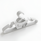 Plastic Cloth Hanger White 5 Pcs Set