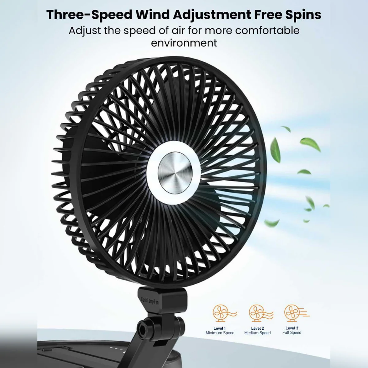Moxedo Wall Mounted Oscillating Cordless Foldable Fan