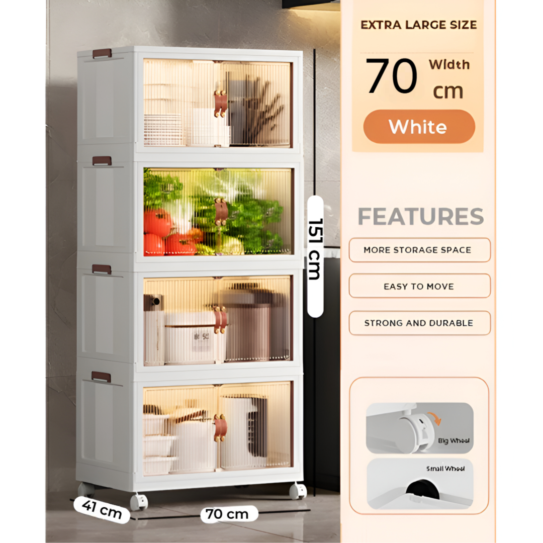 Foldable Storage Cabinet 4 Layer Big