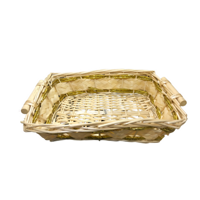 Gift Bamboo Hamper Basket Square shape