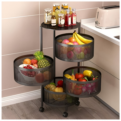 Kitchen Storage Round Shelf 4 Layer