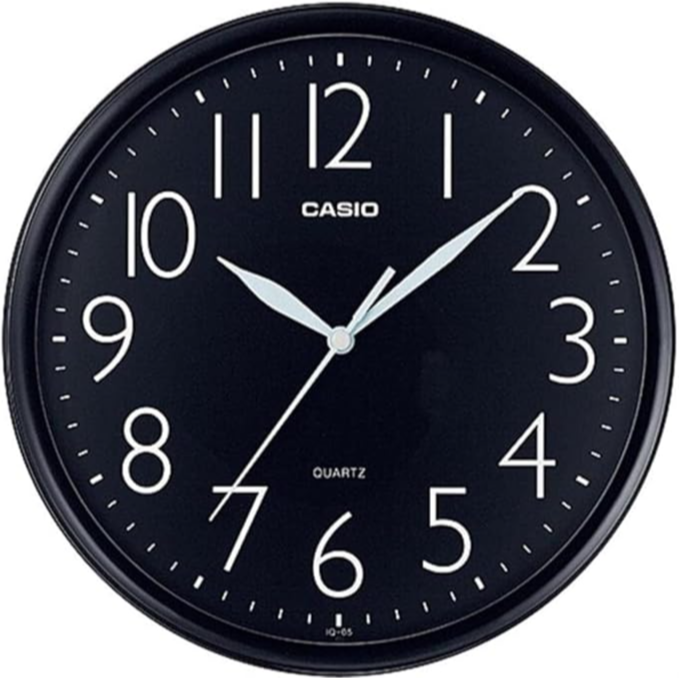 Casio Wall Clock Analog Iq-05-1Df Black