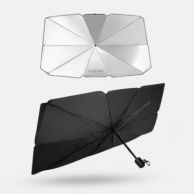 Green Lion Car Windshield Umbrella - Black