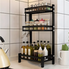 Kitchen Spice Rack 3 Tier Grey Color