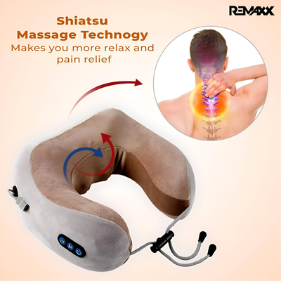 U-Shaped Neck Massage Pillow