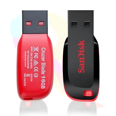 SanDisk 16GB Cruzer Blade USB 2.0 Flash Drive