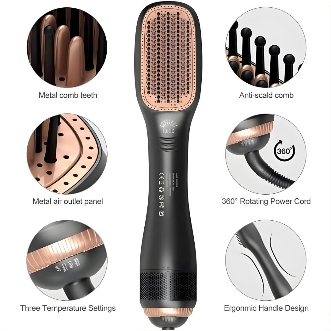 JOY Professional 2-in-1 Hair Styling Brush