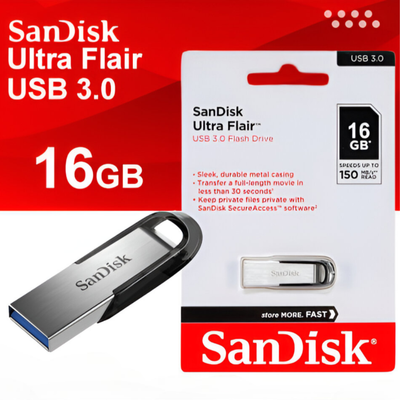 SanDisk 16GB Ultra Flair USB 3.0 Flash Drive