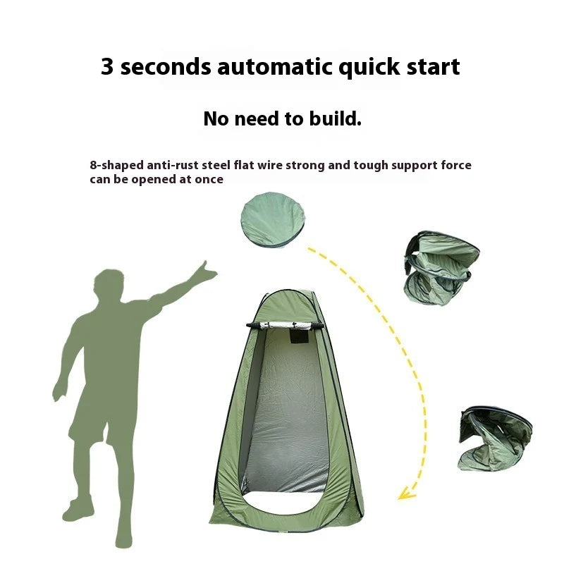Portable Pop-Up Privacy Tent, Outdoor Shower, Toilet & Changing, Camping Bathroom Tent