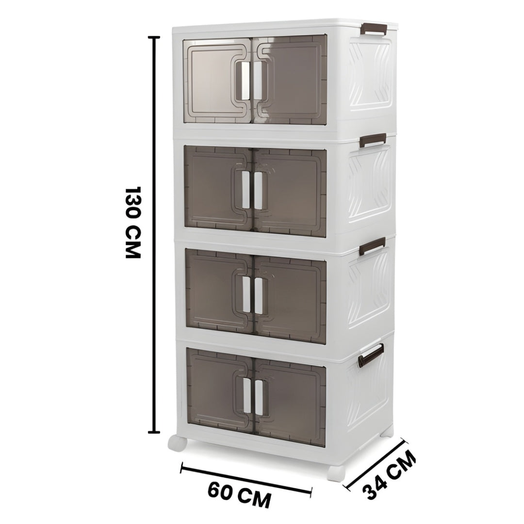 4 Layer Foldable Storage Cabinet