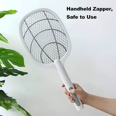 2-in-1 High-Power Electric Fly Swatter 3000V-USB Rechargeable