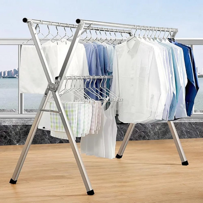 Stainless Steel X-Shaped Foldable Cloth Dryer