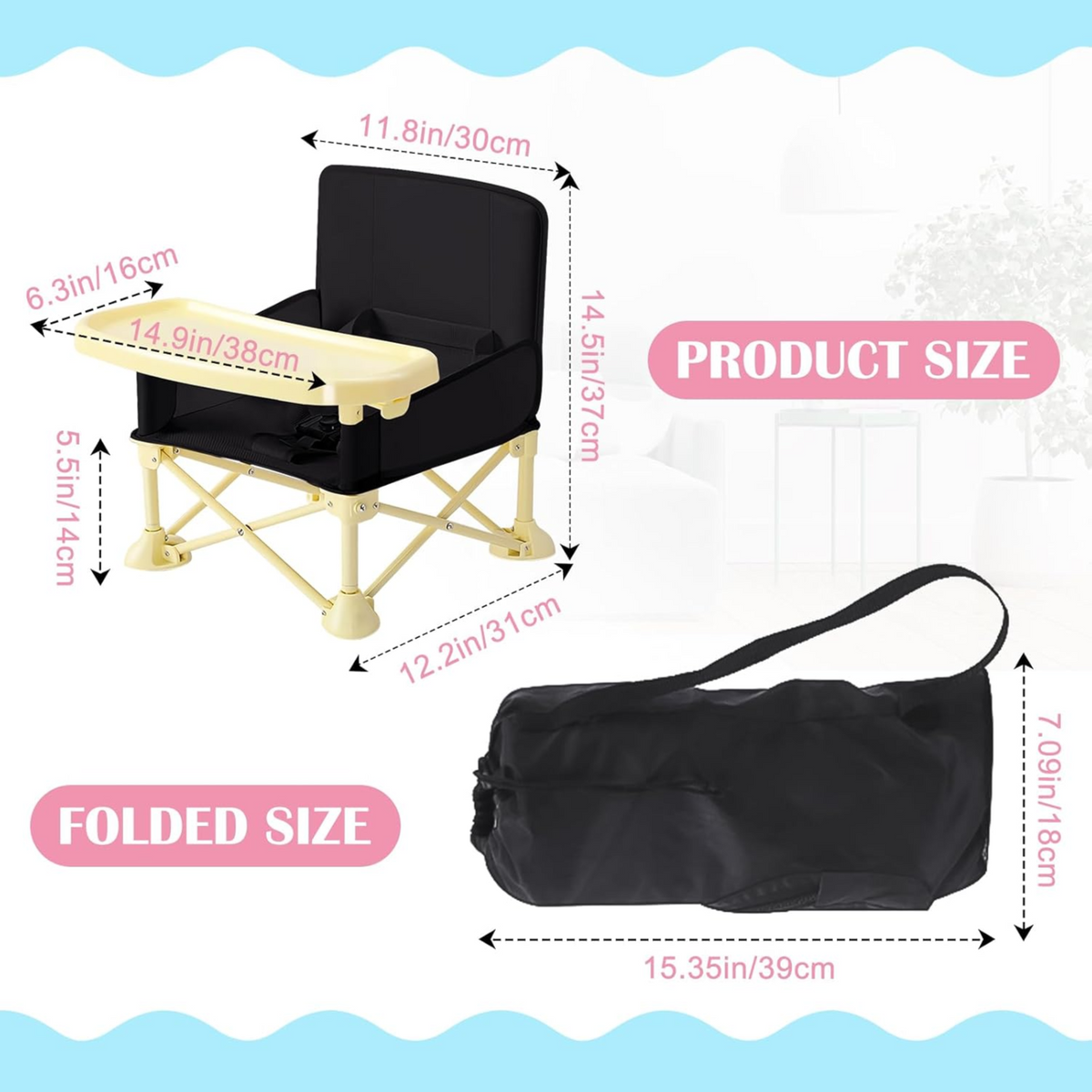 Foldable Childrens Dining Chair