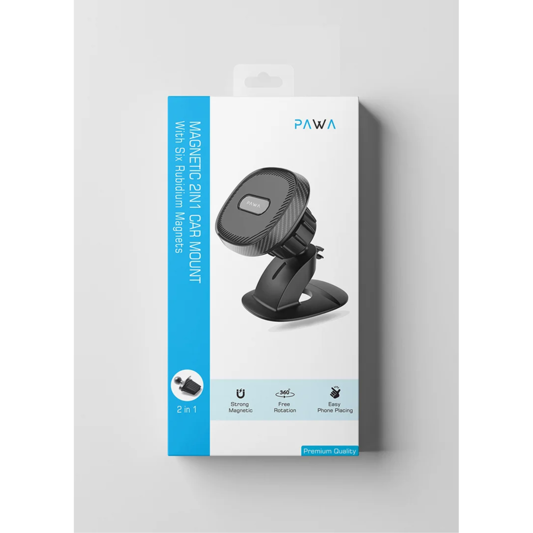 Magnetic 2 In 1 Car Mount Mobile Holder Six Rubidium