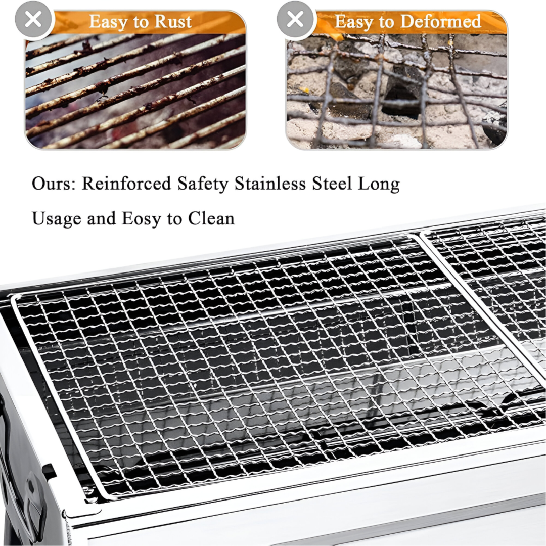 Folding Portable Stainless Steel Bbq Grill Tl-003