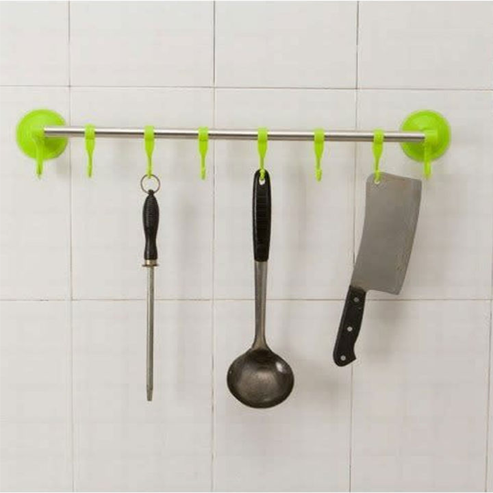Wall Attachable Towel hanger 6 Hook
