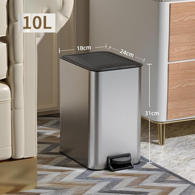 Stainless Steel Trash Can 10 Liter