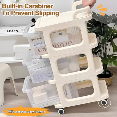 Plastic Storage Drawer Organizer 3 Tier