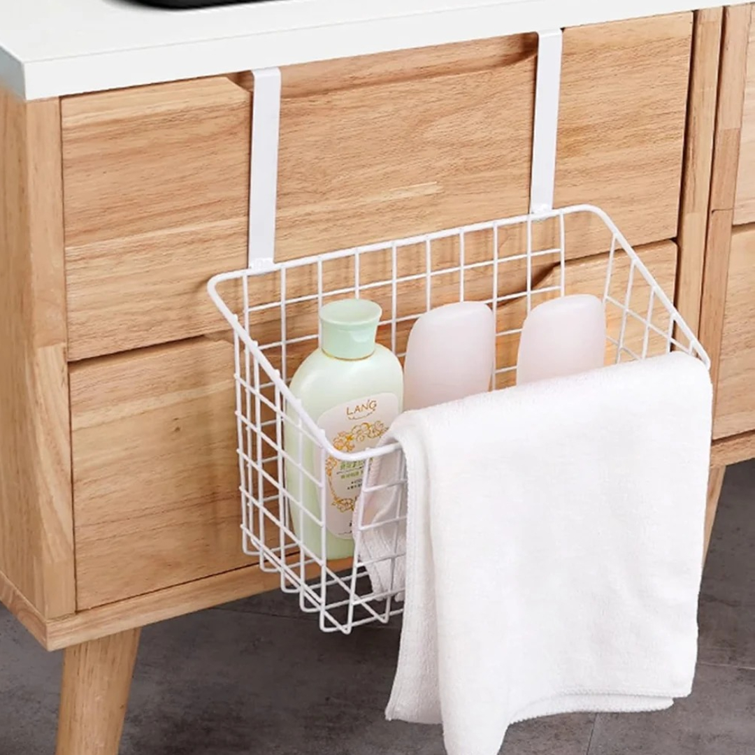 Multipurpose Door Hanging Metal Basket