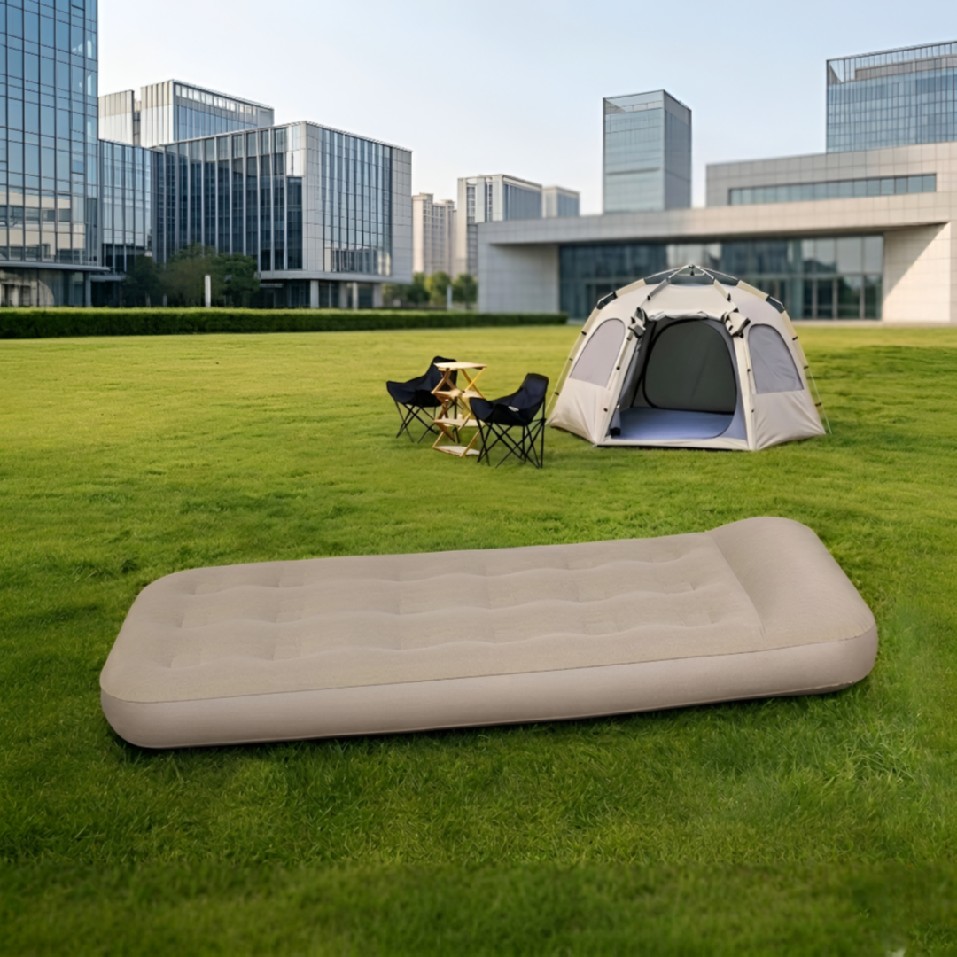 Inflatable Double Size Bed Automatic Pump 190X135X25Cm
