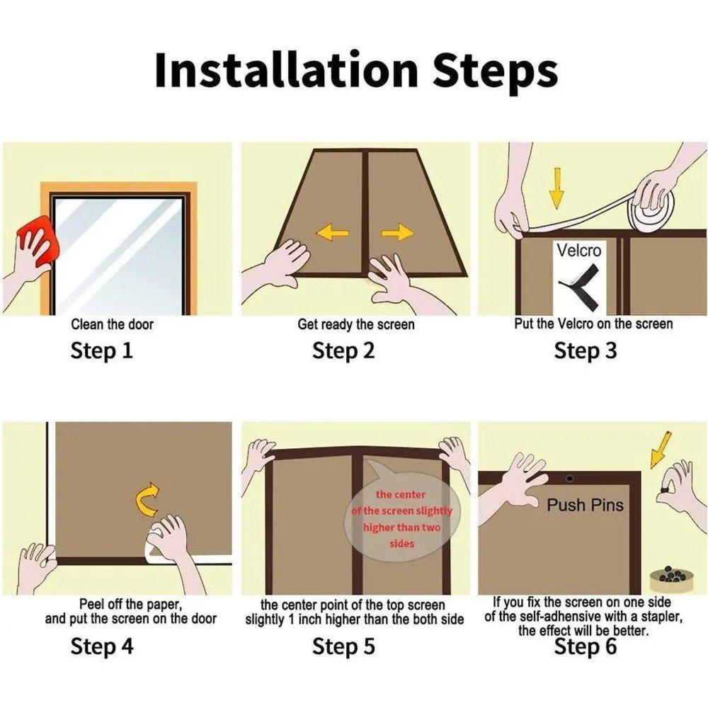 Magnetic Fly Net Door
