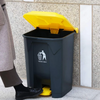Garbage Bin Trash Can With Lid & Foot Pedal 80L