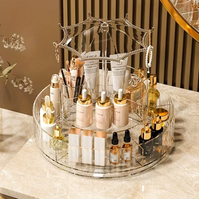 360 Rotatable Cosmetic Storage Rack