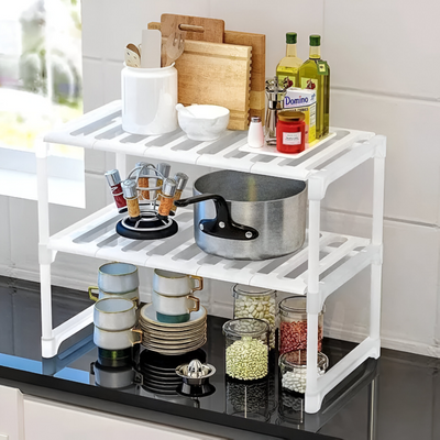 Kitchen Rack Organiser Under Sink Adjustable