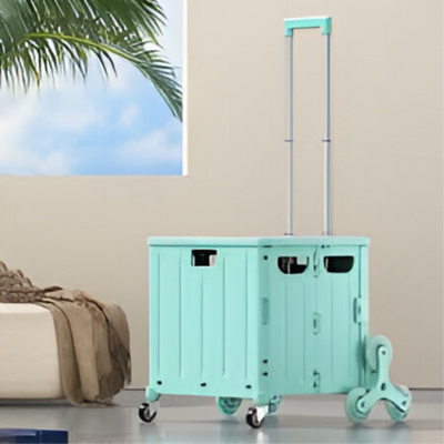 Foldable Shopping Cart Hold Up To 35Kg, Lightweight