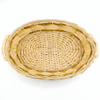 Gift Bamboo Hamper Basket Oval Big-60x45x12 Cm