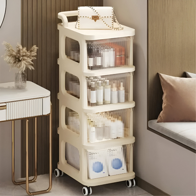 Plastic Storage Drawer Organizer 4 Tier