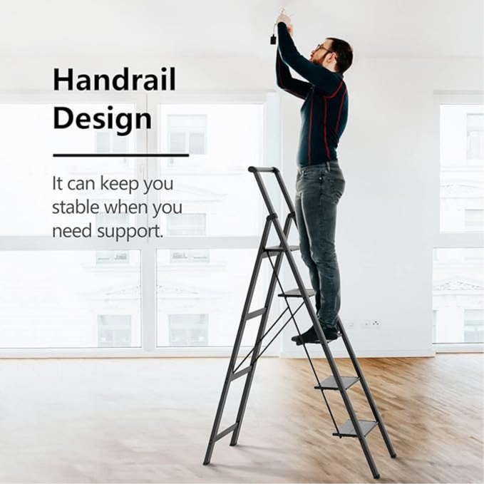 Foldable Iron Ladder 6 Steps