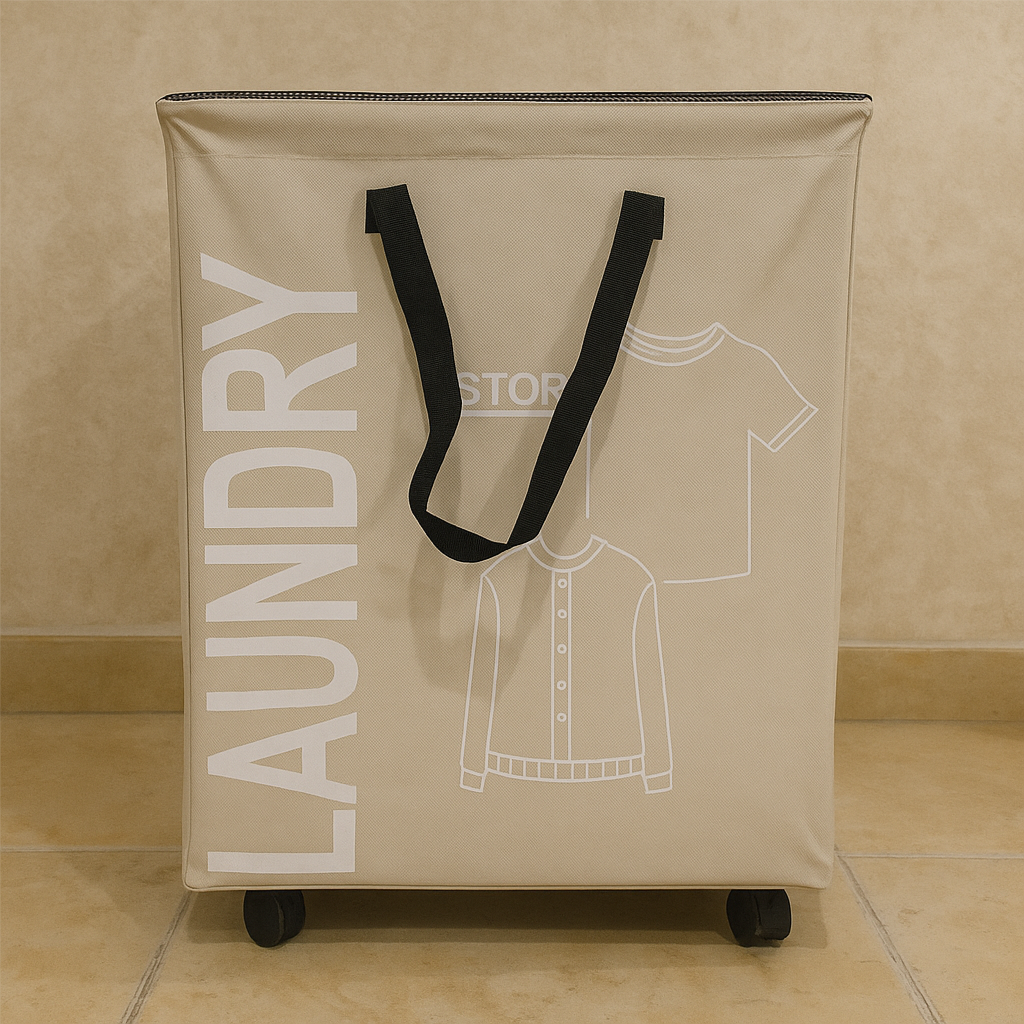 Foldable Laundry Basket With Wheels