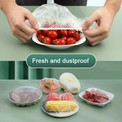 Plastic Food Wrap Covers Disposable 500 pcs