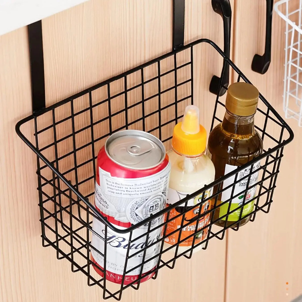Multipurpose Door Hanging Metal Basket