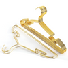 Clothes Hangers  Metal Gold 10 Pcs Set