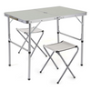 Portable Aluminium Foldable Table For Picnic & Camping With 2 Chairs
